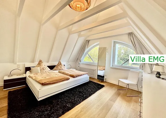 Luxus Emg Nah Muenster, Osnabrueck, Rheine Fuer Familien Gruppen Bis 17 Personen, Pool, Whirlpool, Garten, Kamin, 6sz Villa *