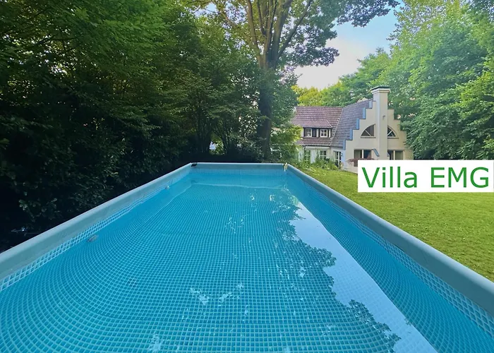 Luxus Emg Nah Muenster, Osnabrueck, Rheine Fuer Familien Gruppen Bis 17 Personen, Pool, Whirlpool, Garten, Kamin, 6sz Emsdetten