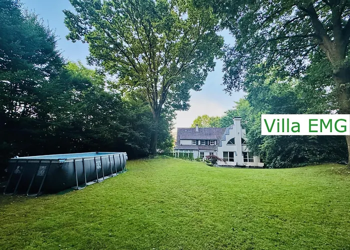 Luxus Emg Nah Muenster, Osnabrueck, Rheine Fuer Familien Gruppen Bis 17 Personen, Pool, Whirlpool, Garten, Kamin, 6sz Villa *